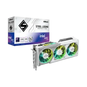 کارت گرافیک ازراک مدل ASRock Intel Arc B580 Steel Legend 12GB OC