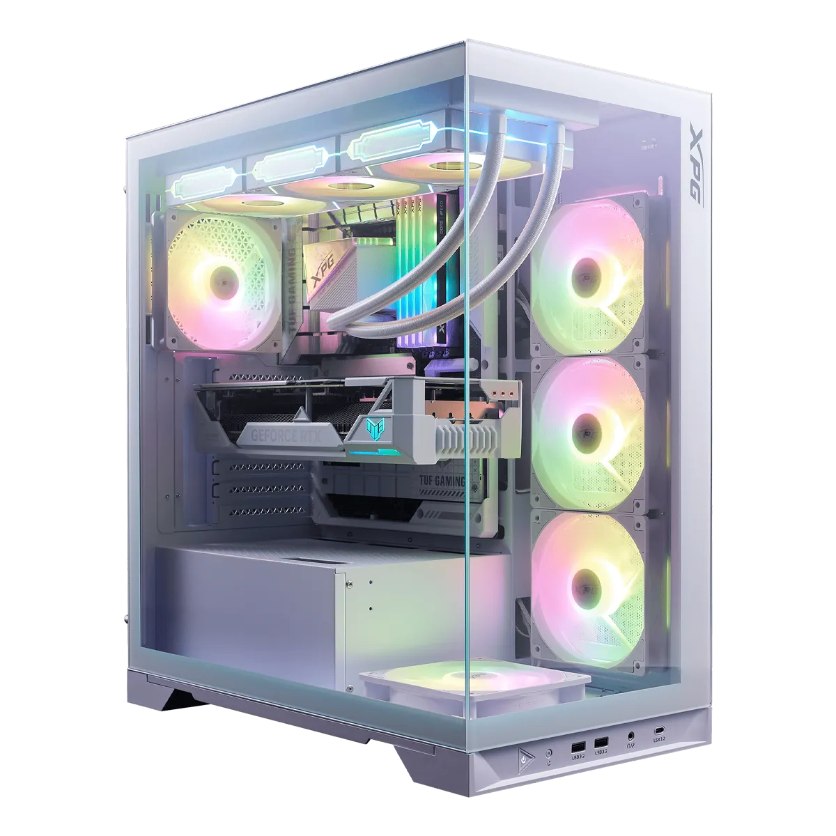 کیس کامپیوتر ایکس پی جی مدل XPG INVADER X BTF WHITE