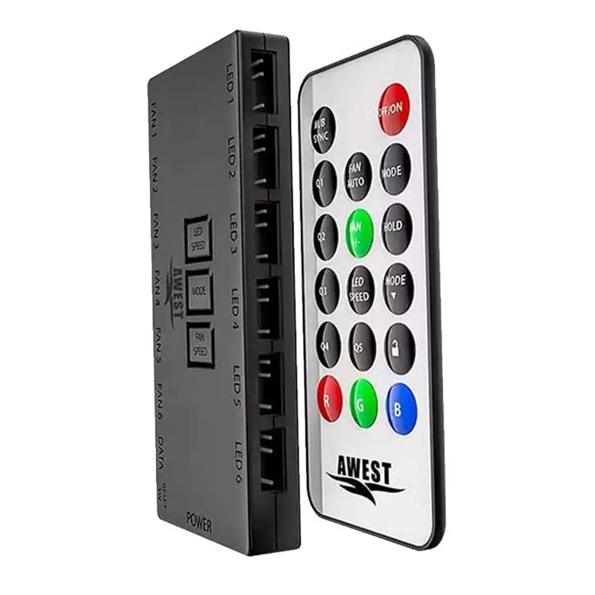 هاب فن و کنترلر نورپردازی اوست AWEST FAN HUB ARGB CONTROLLER