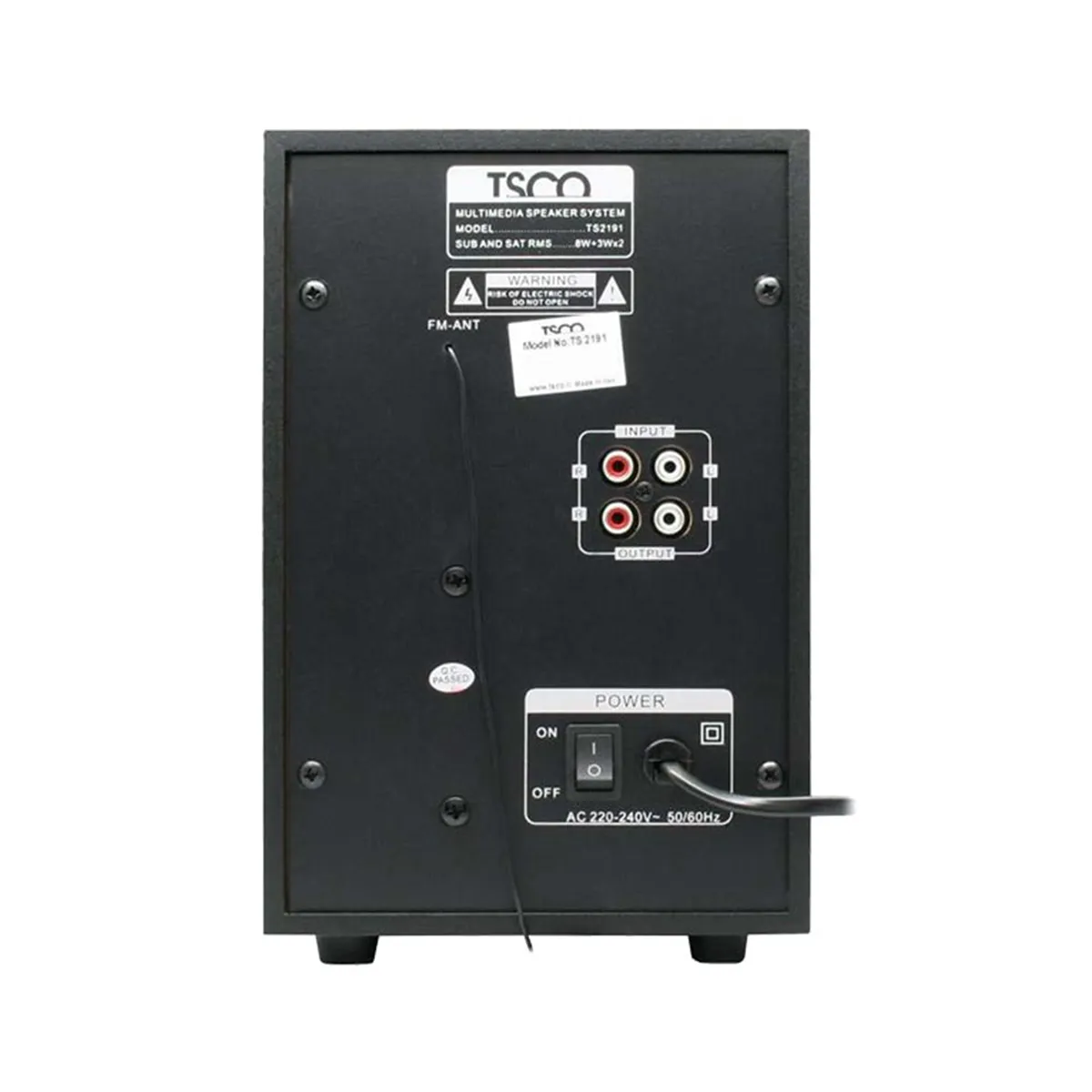 اسپیکر دسکتاپ تسکو مدل TSCO TS 2191