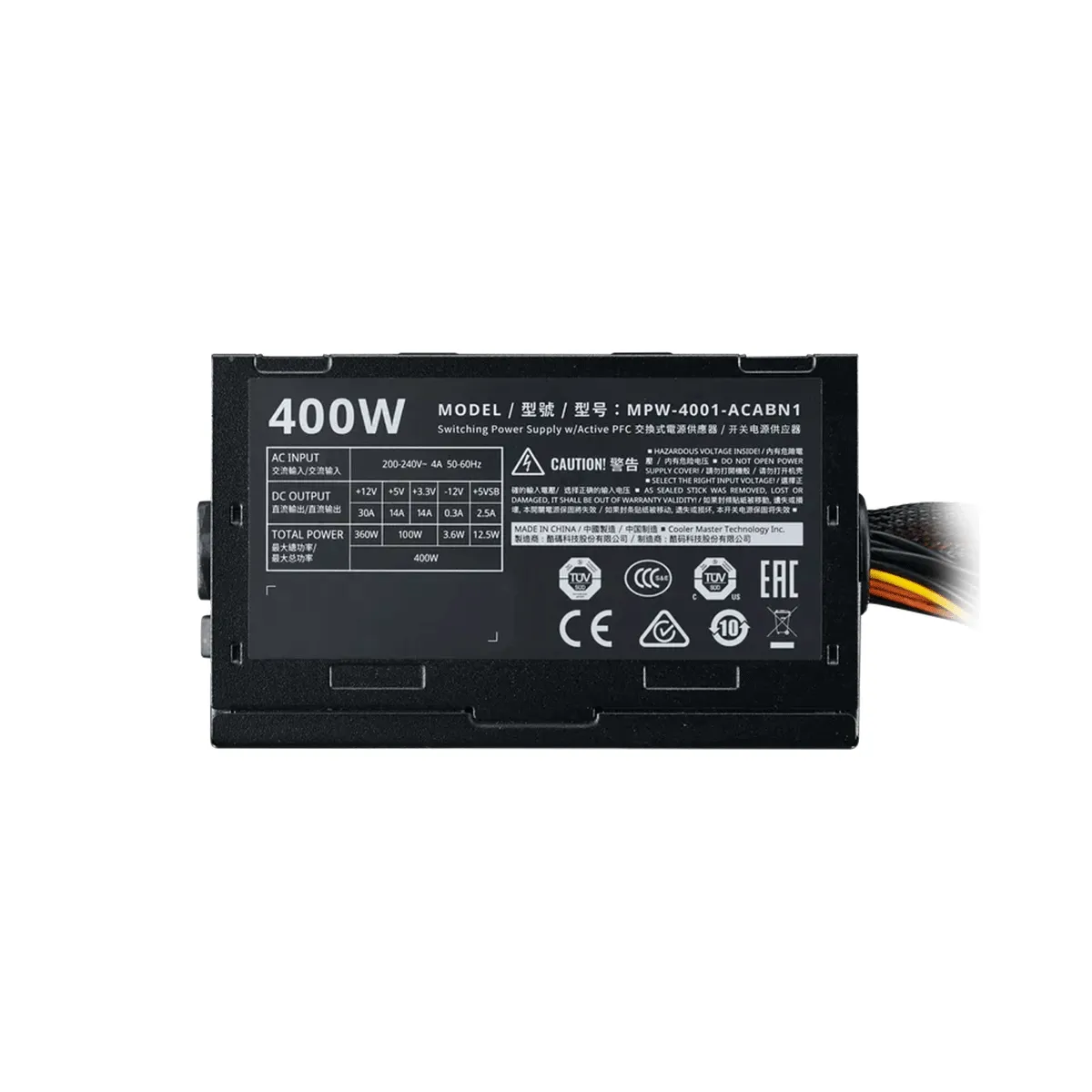 منبع تغذیه کولر مستر مدل CoolerMaster Elite 400W 230V-V3