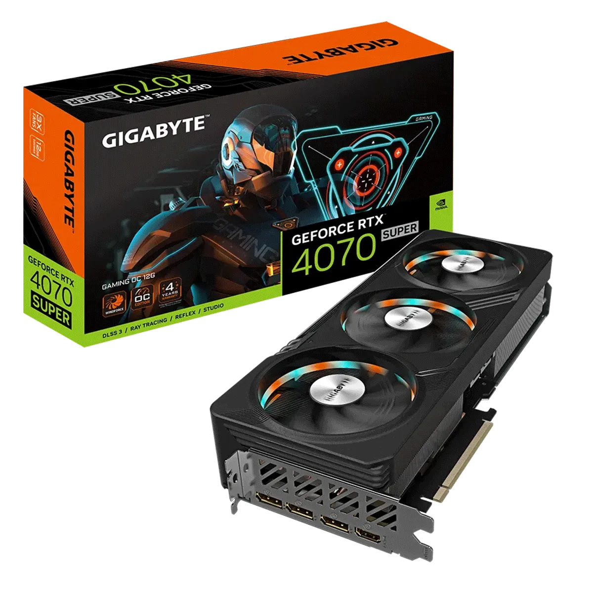 کارت گرافیک گیگابایت مدل GIGABYTE GeForce RTX 4070 SUPER GAMING OC 12G
