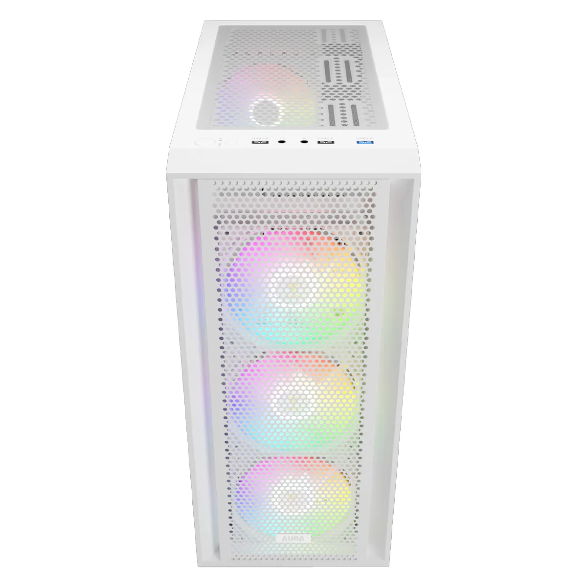 کیس کامپیوتر گیم دیاس مدل GAMDIAS AURA GC2 ELITE WH ARGB